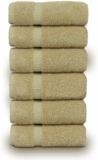 6-Pack 100% Cotton Turkish Luxury and Super Soft Hand Towels