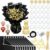 109 Graduation DIY Chocolate Flower Bouquet Kit – Clear Acrylic Lollipop Ball Holder Floral Wrapping Paper 3D Gold Butterfly Crown Ribbon