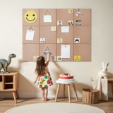 12-Pack Bulletin Board with Push Pins, 48″x36″