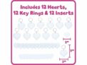 (12 Pack) READY 2 LEARN Heart Key Rings
