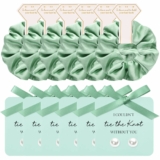 12-Pc Scrunchie & Pearl Studs Set (6-Ct Scrunchie + 6-Ct Earrings)