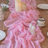 12 Pcs Cheesecloth Table Runner 35×120 Inches