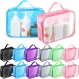 12 Pcs Clear Toiletry Bag