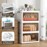 3 Tier Plastic Storage Bins with Lid