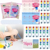 16-Pack Watercolor Acrylic Paint Kit Valentine Day Cards