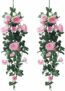 2 Pack Artificial Rose Vines Hanging Flowers 3 Ft