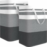 2-Pack Large Laundry Basket, Waterproof