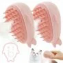 2-Pack 3 in 1 Rechargeable Pet Steam Brush Set