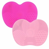 2 Pcs Silicone Make Up Brush Cleaning Mat