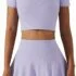 2-Pc Women’s Seamless Bandeau Braw w/ Removable Strap & Short Set