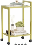 2-Tier End Tables with Tempered Glass