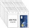 200 Pcs Vertical Badge Holders Plastic