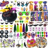 201PCS Halloween Party Favor Toys for Trick or Treat Halloween Goodie Bag