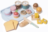 21pcs Wooden Breakfast Set Kids Pretend Play Toy
