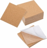 24 PCS Self Adhesive Cork Coasters, 4 Inch