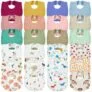 24-Count Baby Muslin Drool Bibs with Ruffles