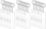 24 Pcs Clear Acrylic Keychains Blank