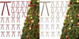 24 Pcs Velvet Ribbon Bows for Christmas Tree