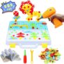 252+ Pcs Creative Mosaic Puzzle Toy with Electric Drill Screw Tool Set