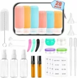 28 Pack Travel Bottles Set for Toiletries, Leak Proof TSA Approved