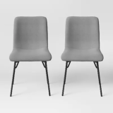 2-Pack Project 62 Turnbull Upholstered Dining Chairs Light Gray