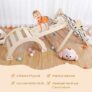 3 PCS Toddler Indoor Wooden Gym Playset