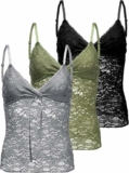 3 Pack Women’s Lace Cami Tank
