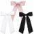 Set of 3 Long Tail Bow Satin Hair Clips