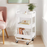 Brightroom 3 Tier Metal Utility Cart White