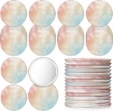 30-Pack Small Round Compact Mirror, Pastel Color