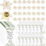 30 Sets Celebration of Life Lily Flowers Lapel Pins Favors for Guests