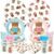 300 Pcs Teddy Bear Gender Reveal Plates and Napkins (Serve 50)