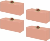 4 Pack Fitted Covers for 8 Foot Tables – 96 x 30 Inch Rectangle Cloth