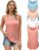 4-Pack Women’s Loose Round Neck Tank Tops
