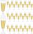 40 Pack Clear Plastic Champagne Flutes 5.5 Oz