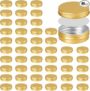 48 Pcs Aluminum Round Cans with Lid, 2 Oz