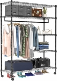 5 Tiers Garment Rack with Storage Shelves