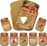 50-Sets Valentine’s Candy Mason Card Set (Comes with Mason Can Cards, Transparent Sealed Bags, & Double-Sided Glue)