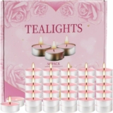 50Pcs Pink Tea Lights Candles in Bulk