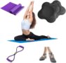 6-Pc Fitness Knee Support Pad Set (Knee Pad Cushions, Yoga Socks, & Resistance Bands)