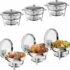 6-Pack Full Size Steam Table Pans with Lid, 2.5″ Deep