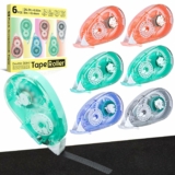 6 Pack Double Sided Tape Roller