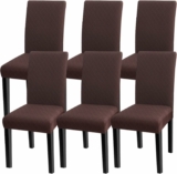 6 Pack Super Fit Stretch Removable Washable Short Dining Chair Protector Cover Seat