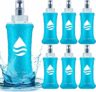6 Pcs Soft Flask Folding Water Bottle Collapsible