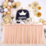 6FT Rose Gold Table Skirts