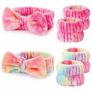 6PCS Spa Headband and Wristband Set for Face Washing
