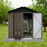 6×4 Ft Outdoor Storage Shed with Lockable Door