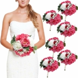 6-Pack 7 Inch Bridesmaid Bouquets