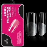 120 PCS Artificial Full Cover Soft Clear Gel Tips 12 Sizes