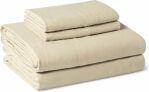 4-Pc Amazon Basics Brushed Microfiber Sheet Set, Extra Soft with Natural Texture, Full Size